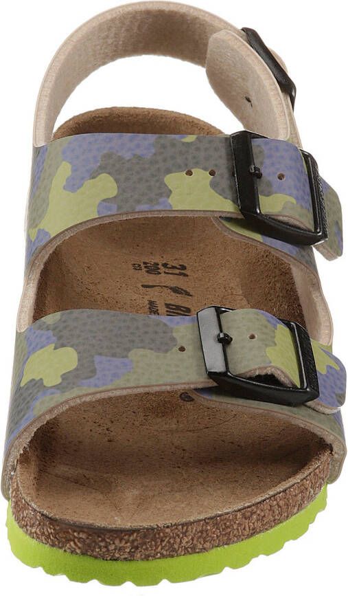 Birkenstock Sandalen Milano kids desert soil camo met gespsluitingen