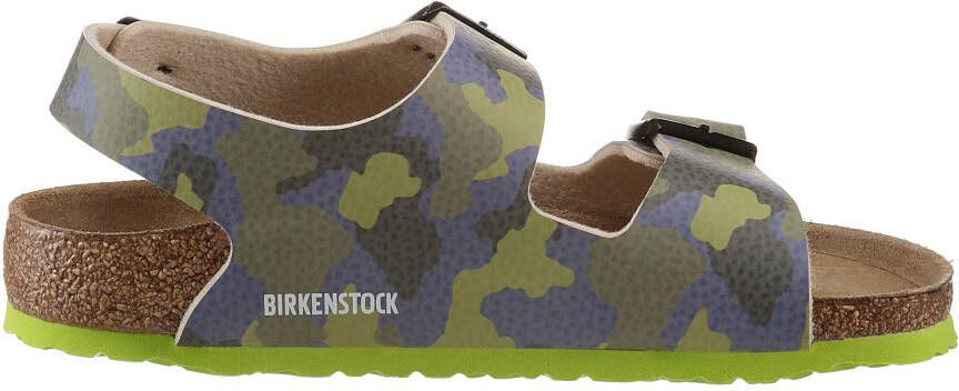 Birkenstock Sandalen Milano kids desert soil camo met gespsluitingen