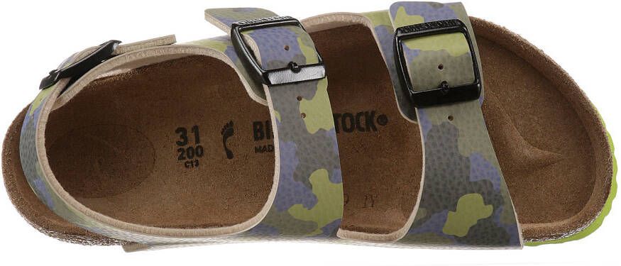 Birkenstock Sandalen Milano kids desert soil camo met gespsluitingen