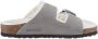 Birkenstock Arizona Shearling Slippers Stone Coin Narrow fit | Grijs | Suède - Thumbnail 187