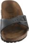 Birkenstock Madrid Dames Slippers Metallic Black Narrow fit | Zwart | Imitatieleer - Thumbnail 48