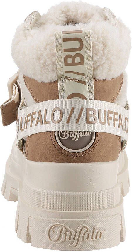 Buffalo Aspha Combat Mid Warm dames veterboot Beige multi - Foto 3