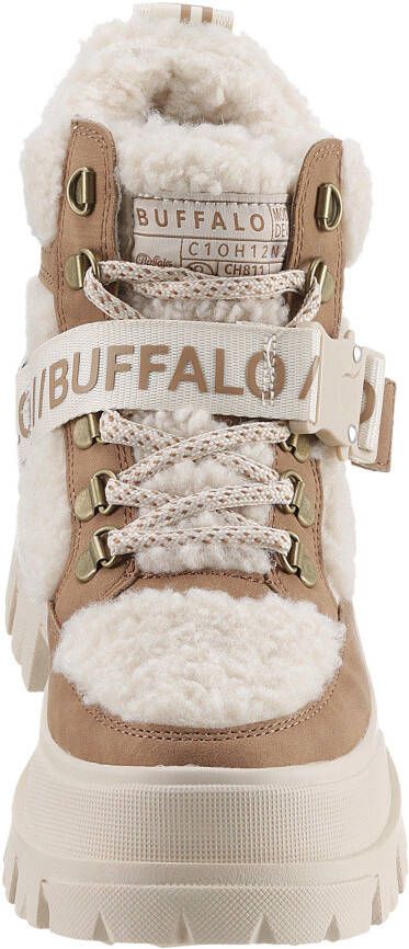 Buffalo Aspha Combat Mid Warm dames veterboot Beige multi - Foto 5