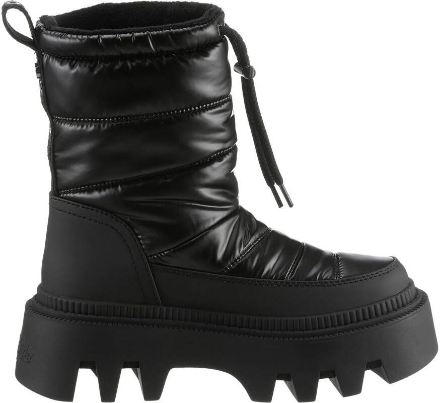 Buffalo Winterlaarzen FLORA PUFFER BOOT schacht met vetersluiting