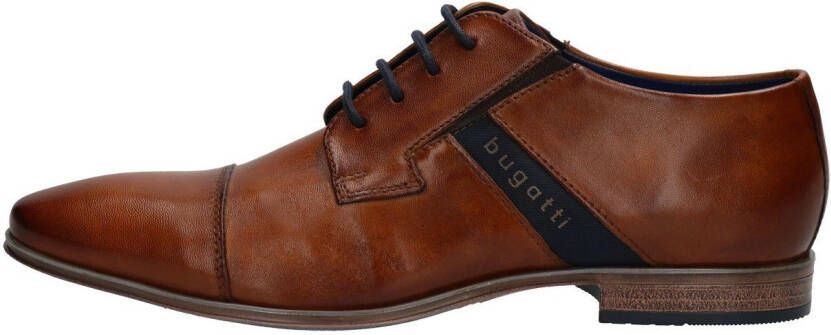 Bugatti Veterschoenen met zijlogo vrijetijdsschoen halve schoen veterschoen