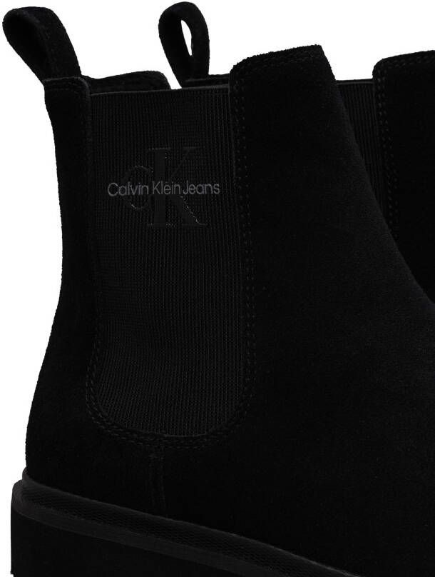 Calvin Klein Chelsea-boots EVA BOOT MID CHELSEA ICONIC DR hakken instaplaarzen enkellaars met zij ck-logo