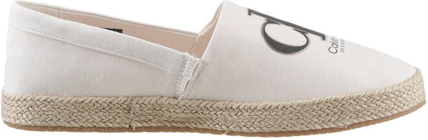 Calvin Klein Espadrilles met raffiabeleg