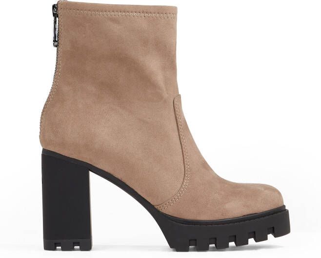 Calvin Klein Highheel-laarsjes HEEL PLATFORM ZIP BOOT SS blokhak plateau enkellaars praktische hielrits