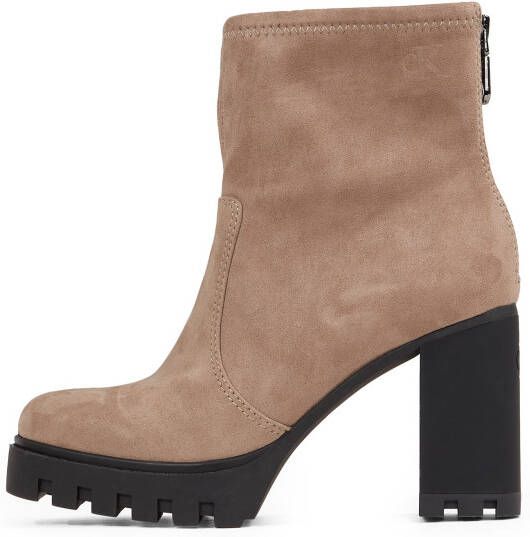 Calvin Klein Highheel-laarsjes HEEL PLATFORM ZIP BOOT SS blokhak plateau enkellaars praktische hielrits