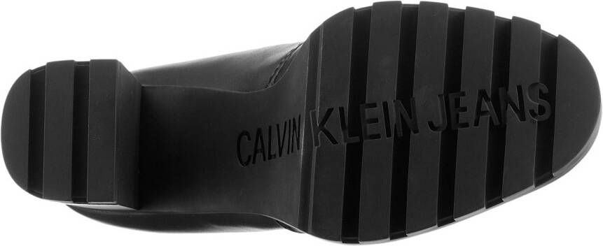 Calvin Klein Highheel-laarsjes HEEL PLATFORM ZIP BOOT MG NAPPA ankleboots enkellaars blokhak met hielrits