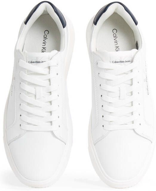 Calvin Klein Plateausneakers SEAMUS 20L vrijetijdsschoen lage schoen veterschoen met contrast bies