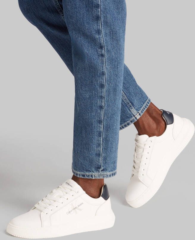 Calvin Klein Plateausneakers SEAMUS 20L vrijetijdsschoen lage schoen veterschoen met contrast bies