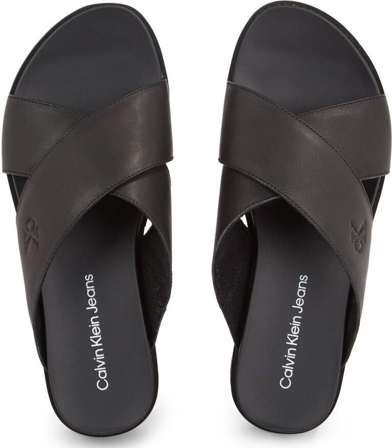 Calvin Klein Slippers FLATFORM CROSS MG UC