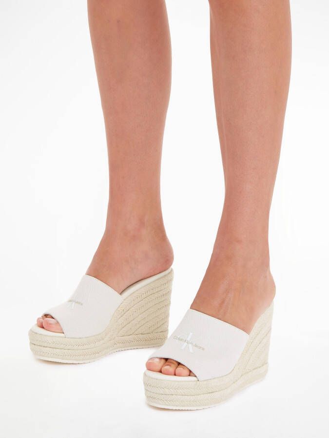 Calvin Klein Slippers SLIDE WEDGE ROPE SANDAL ML BTW