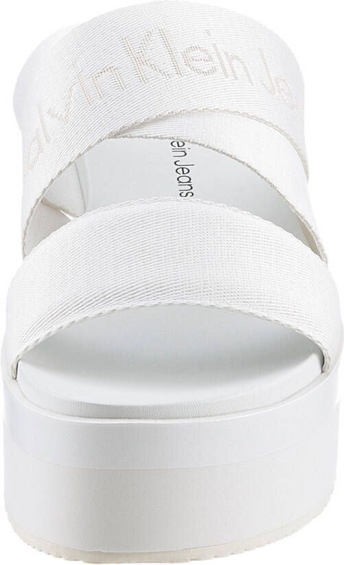 Calvin Klein Slippers FLATFORM SANDAL WEBBING IN MR