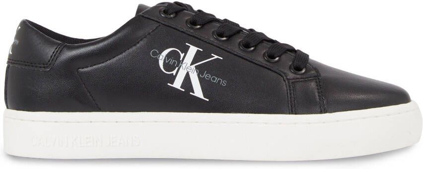 Calvin Klein Sneakers CLASSIC CUPSOLE LACEUP LTH WN met zijlogo vrijetijdsschoen halve schoen veterschoen