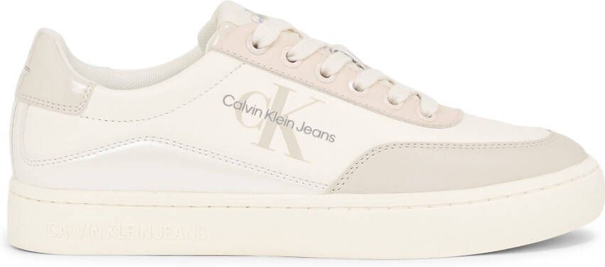 Calvin Klein Sneakers CLASSIC CUPSOLE LOW LACE LTH ML met logo-opdruk vrijetijdsschoen halfschoen veterschoen