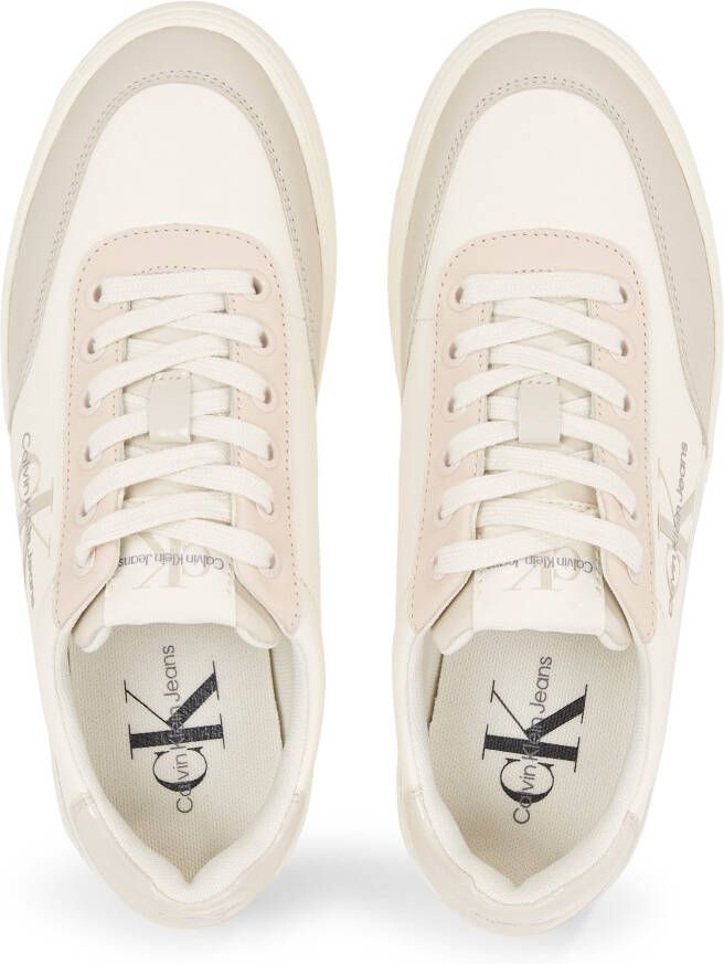 Calvin Klein Sneakers CLASSIC CUPSOLE LOW LACE LTH ML met logo-opdruk vrijetijdsschoen halfschoen veterschoen