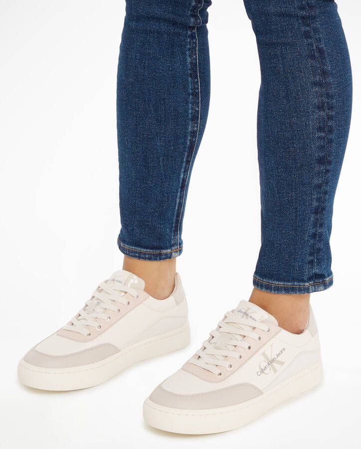 Calvin Klein Sneakers CLASSIC CUPSOLE LOW LACE LTH ML met logo-opdruk vrijetijdsschoen halfschoen veterschoen