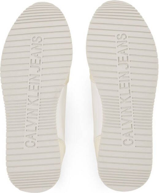 Calvin Klein Sneakers RUNNER SOCK LACEUP ML LTH halfschoen vrijetijdsschoen veterschoen met logo-opdruk