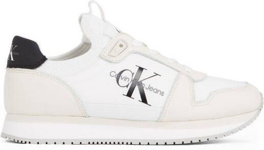 Calvin Klein Sneakers RUNNER SOCK LACEUP ML LTH halfschoen vrijetijdsschoen veterschoen met logo-opdruk