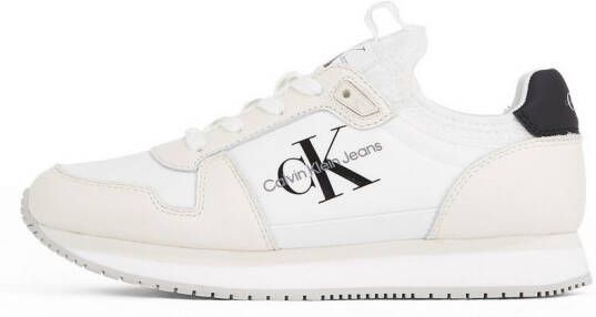 Calvin Klein Sneakers RUNNER SOCK LACEUP ML LTH halfschoen vrijetijdsschoen veterschoen met logo-opdruk