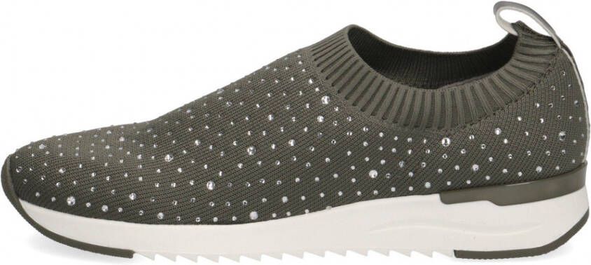 Caprice Slip-on sneakers met strassteentjes