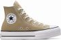 Converse Chuck Taylor All Star Lift Platform Sneakers Dames Groen - Thumbnail 9