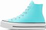 Converse Chuck Taylor All Star Lift Hoge sneakers Dames Blauw - Thumbnail 7