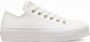 Converse Chuck Taylor All Star Lift Platform Mono Lage sneakers Dames Wit - Thumbnail 7