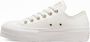 Converse Chuck Taylor All Star Lift Platform Mono Lage sneakers Dames Wit - Thumbnail 8