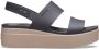 Crocs sandalen met riem brooklyn low wedge w Zwart-9 (39-40) - Thumbnail 5