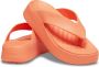 Crocs Gataway Platform Flip 209410-84F Vrouwen Oranje Slippers - Thumbnail 12