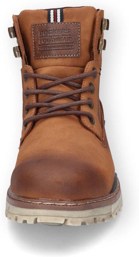 Dockers by Gerli Hoge veterschoenen Worker boot laarzen in opvallende used-look