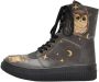 DOGO Hoge veterschoenen Future Boots Owl Family met leuk uilmotief - Thumbnail 2