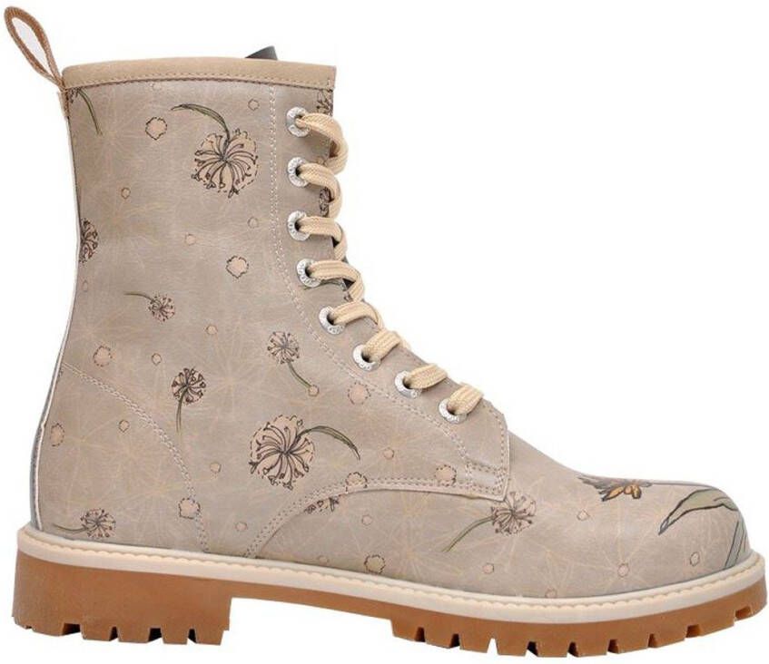 DOGO Hoge veterschoenen There Is Always Hope met mooie bloemenprint