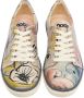 DOGO Veterschoenen A Pair of Doves vegan met kleurrijke print - Thumbnail 3