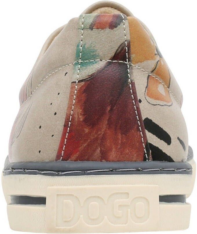 DOGO Veterschoenen A Pair of Doves vegan met kleurrijke print