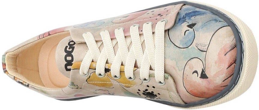 DOGO Veterschoenen A Pair of Doves vegan met kleurrijke print