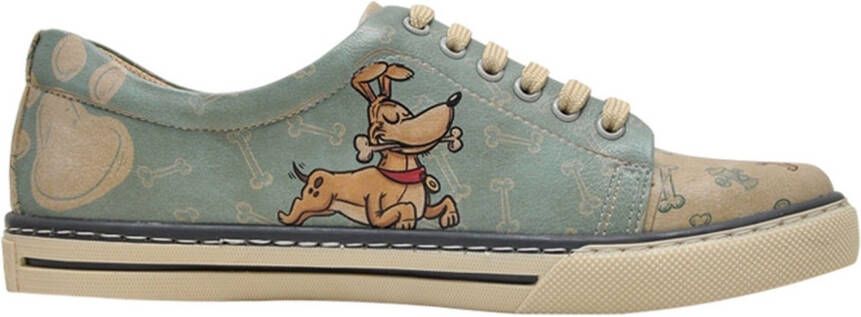 DOGO Veterschoenen Sleeping Dogs vegan met hondenmotief