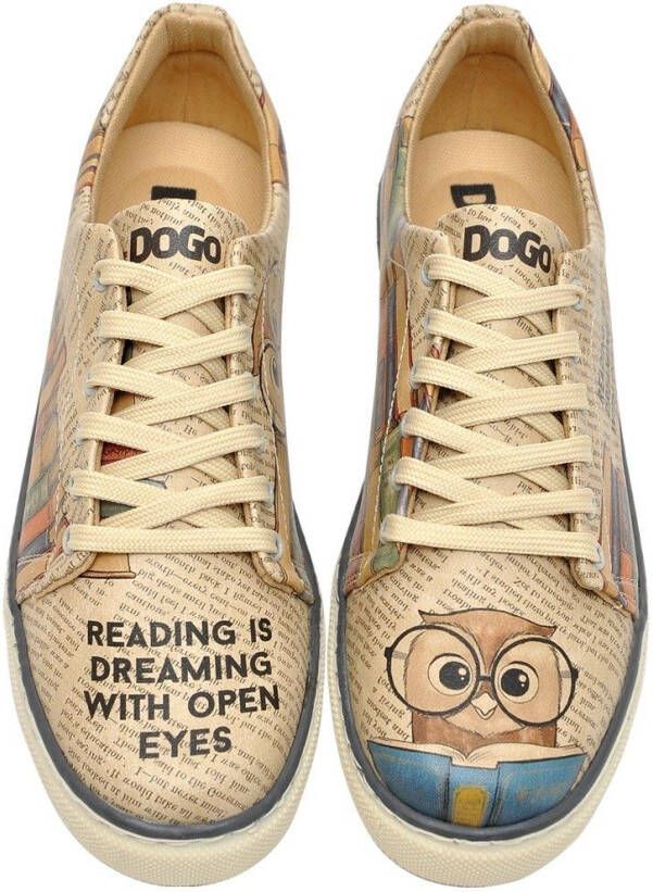 DOGO Veterschoenen The wise owl vegan met uilenmotief