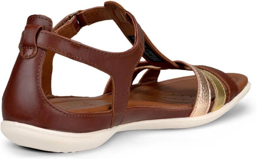 Ecco Sandalen Flash zomerschoen sandaal klittenbandschoen in metallic-look