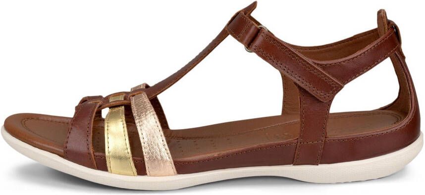 Ecco Sandalen Flash zomerschoen sandaal klittenbandschoen in metallic-look