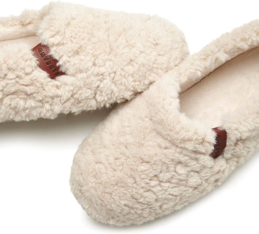 Elbsand Pantoffels met knuffelig faux fur pantoffel mule