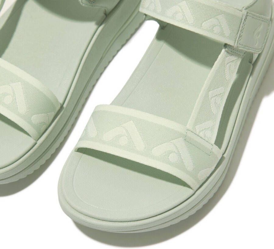 Fitflop Sandalen SURFF WEBBING BACK zomerschoen sandaal sleehak met microwobbleboard voetbed