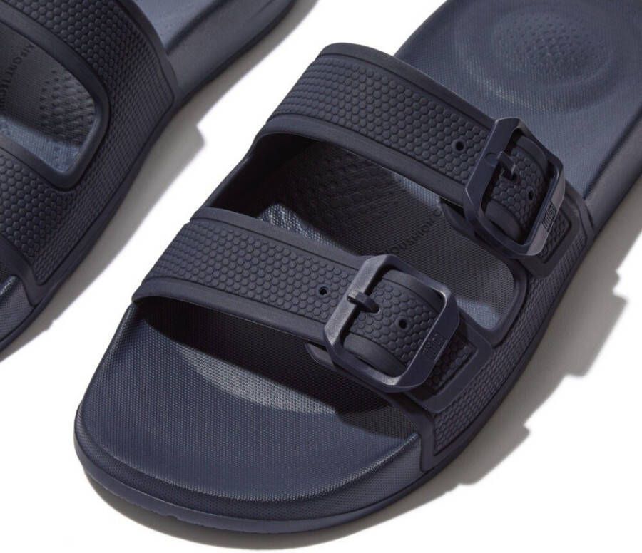 Fitflop Slippers IQUSHION TWO-BAR BUCKLE SLIDES