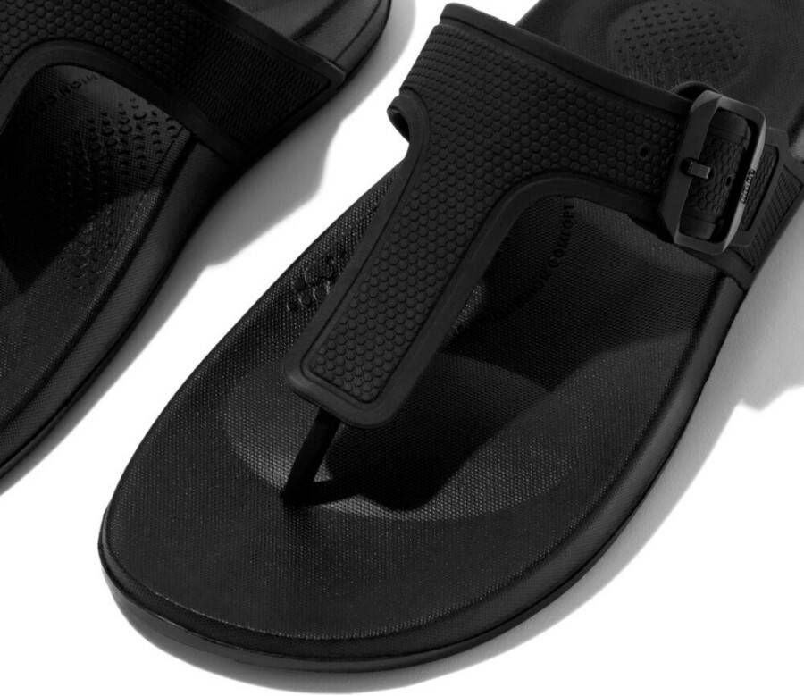 Fitflop Teenslippers IQUSHION ADJUSTABLE BUCKLE FLIP-FLOPS zomerschoen slippers badschoen met verstelbare gesp