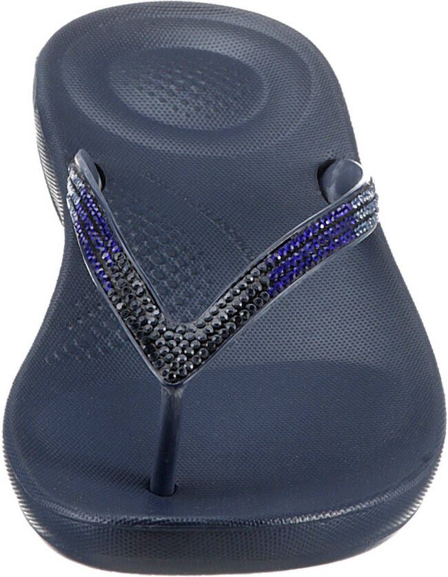 Fitflop Teenslippers IQUSHION OMBRE SPARKLE zomerschoen slippers poolslides met zachte tussenstuk voor de tenen