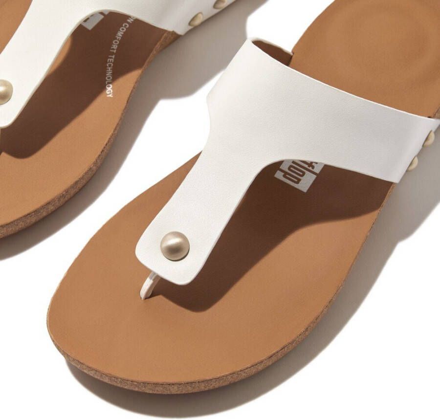 Fitflop Teenslippers IQUSHION LEATHER TOE-POST SANDALS