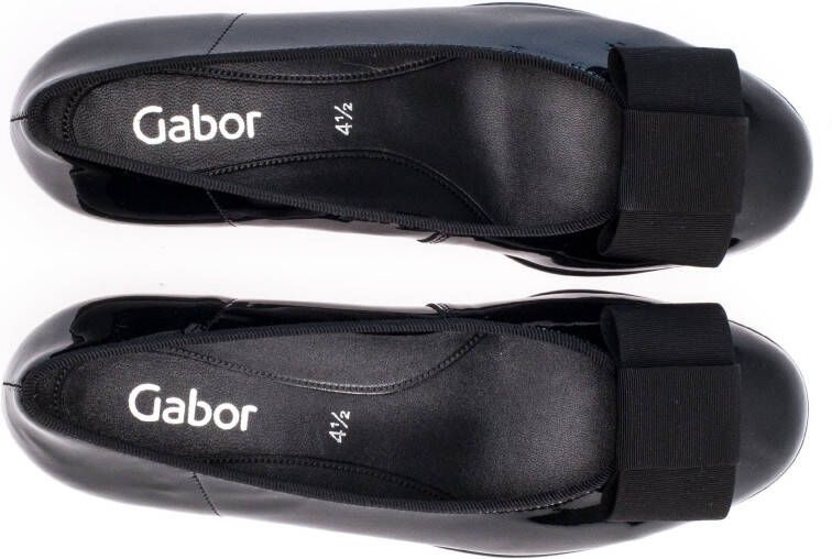 Gabor Ballerina's Flats kitten heel feestelijke schoenen met decoratieve strik